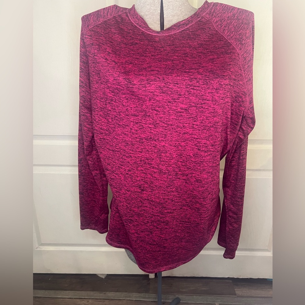 Climate Right By Cudal‎ Duds Womens Shirt Size XL Pink Long Sleeves Thumbholes